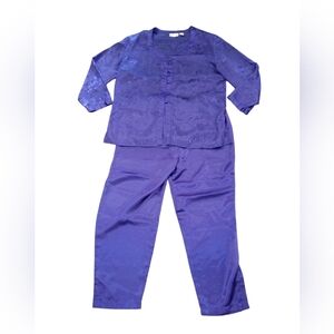 Vintage Victoria's Secret size L purple 2 piece pajama set